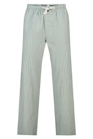 pyjamabroek Lio lichtgroen/wit
