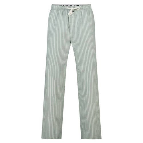 America Today pyjamabroek Lio lichtgroen/wit afbeelding