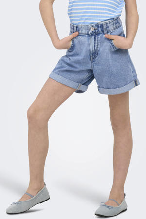 regular short light blue denim