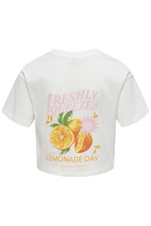 T-shirt met backprint wit