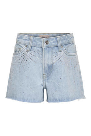 regular short light blue denim