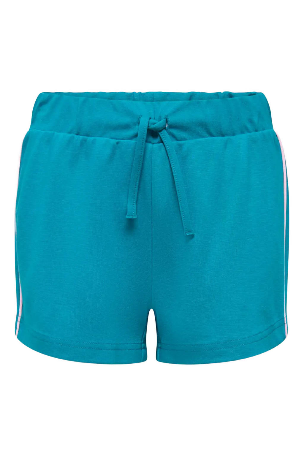 Blauw en roze meisjes KIDS ONLY GIRL casual short van viscose met loose fit, elastische tailleband met koord en effen