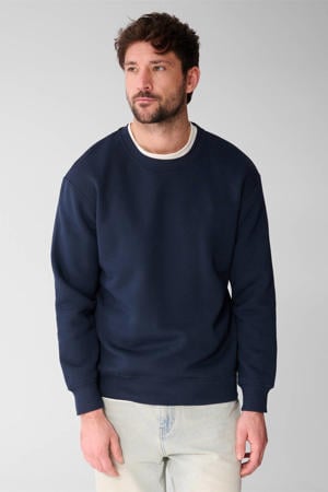 sweater boxy blauw