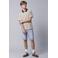 LMTD regular waist short light blue denim