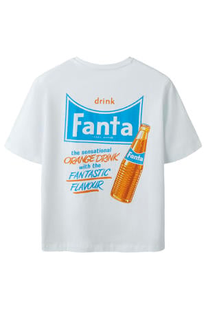 T-shirt met backprint wit