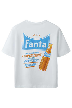 T-shirt met backprint wit