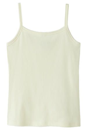 singlet lichtgeel gebreid
