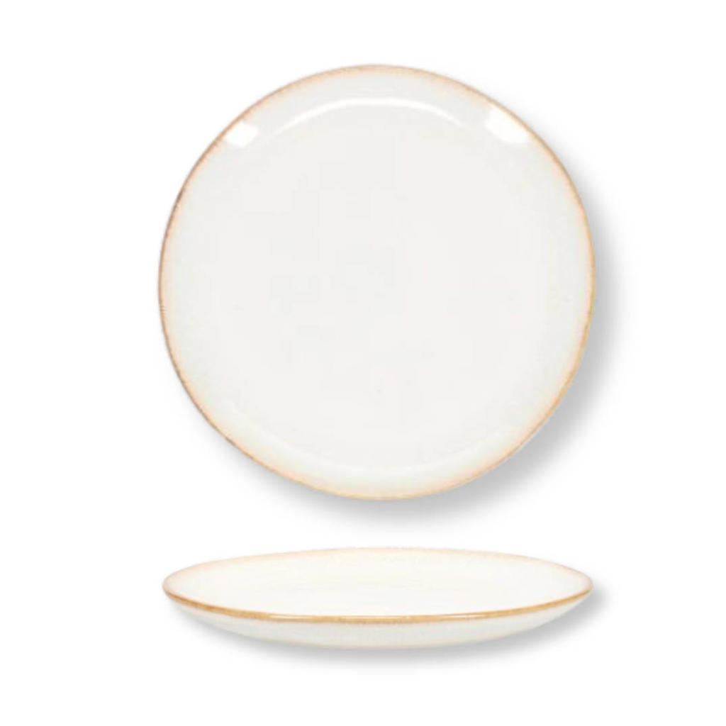 Salt & Pepper Ontbijtborden / Dessertborden Artisan Wit ø 20 cm - 4 Stuks