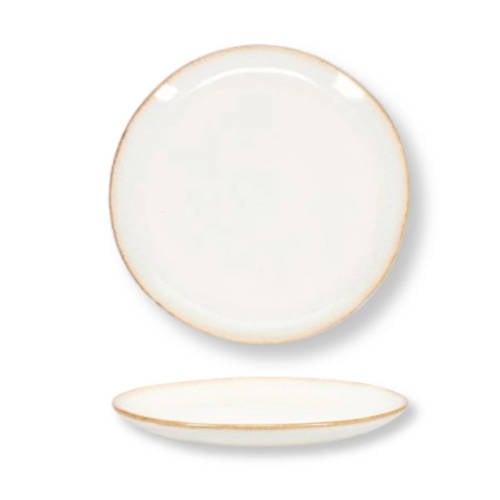 Salt & Pepper Ontbijtborden / Dessertborden Artisan Wit – ø 20 cm – 4 Stuks afbeelding
