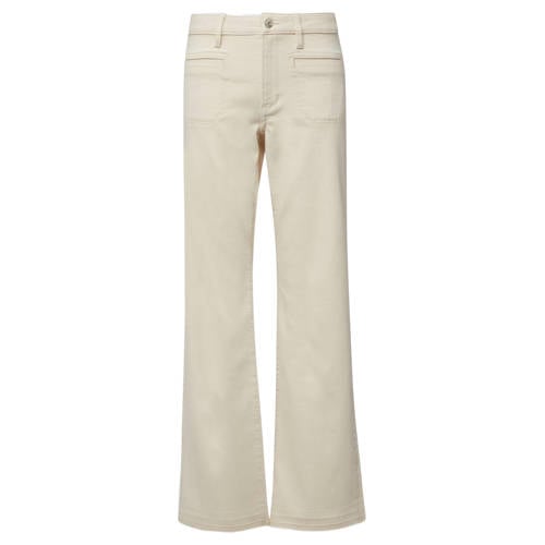 s.Oliver high waist bootcut jeans beige afbeelding