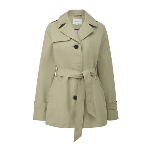 s.Oliver trenchcoat groen afbeelding