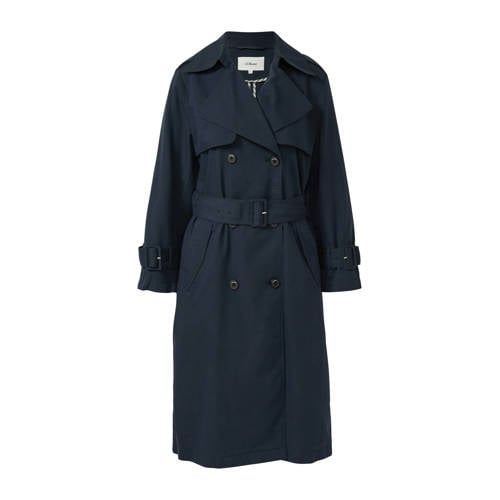 s.Oliver trenchcoat marineblauw afbeelding