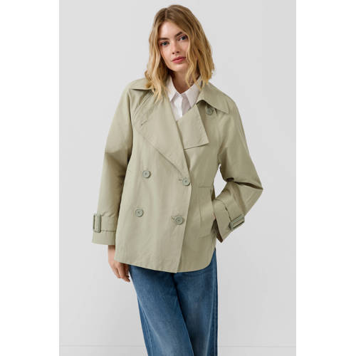 s.Oliver trenchcoat groen afbeelding