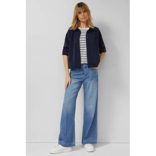 s.Oliver gestreepte T-shirt marineblauw afbeelding
