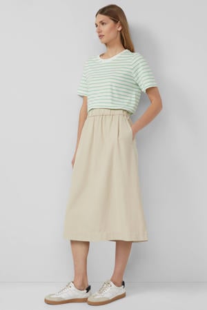 A-lijn rok beige