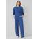 s.Oliver regular high waist casual broek blauw
