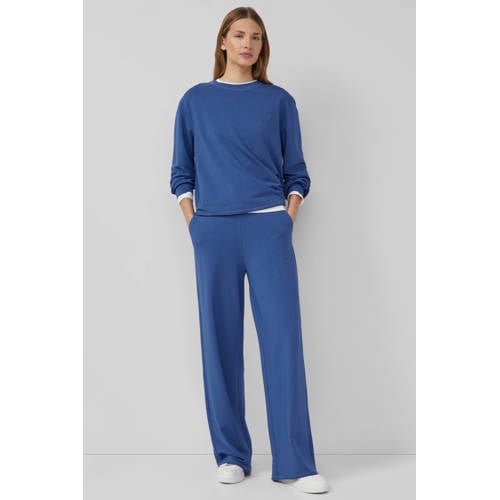 s.Oliver regular high waist casual broek blauw afbeelding