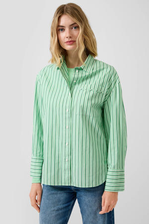 gestreepte blouse groen
