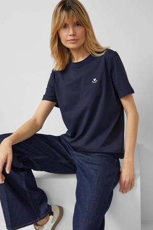 T-shirt marineblauw