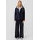 s.Oliver regular high waist casual broek met krijtstreep marineblauw