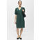 OBJECT mini jurk broderie groen