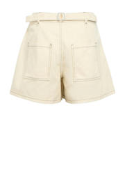 thumbnail: OBJECT denim regular high waist short zand
