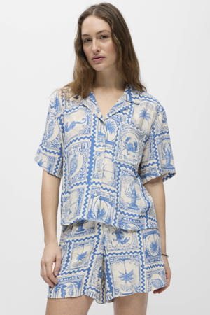 blouse blauw