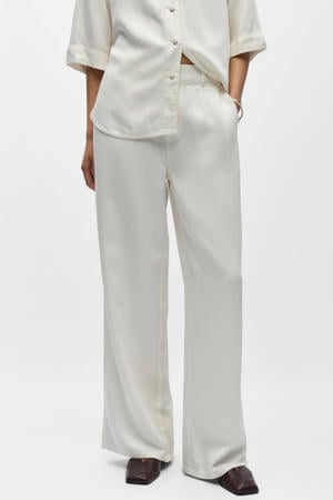 denim wide leg regular waist casual broek