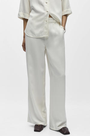 denim wide leg regular waist casual broek