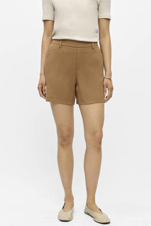 regular waist casual short camel