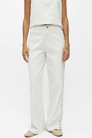 OBJRIO wide leg jeans wit