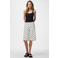 PIECES wide leg regular waist denim short met stippen