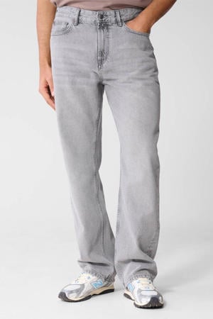 loose fit jeans L32 lichtgrijs
