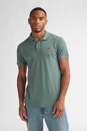 regular polo grijsgroen