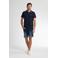 Petrol Industries regular polo donkerblauw