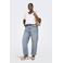ONLY CARMAKOMA Carfrankie Hw Crop Ankle Barrel Dnm Tai high waist barrel jeans medium blue denim