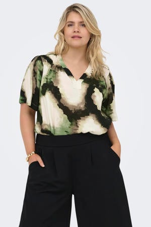 camouflage blousetop groen