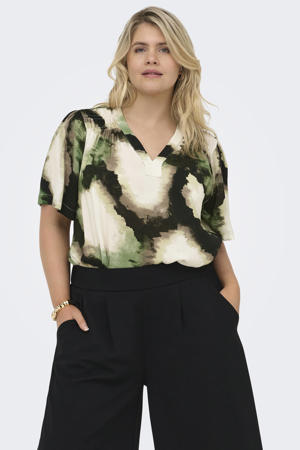 camouflage blousetop groen