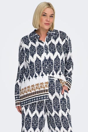 blouse donkerblauw