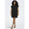 ONLY CARMAKOMA T-shirtjurk met broderie zwart