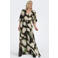 ONLY CARMAKOMA mini jurk met ceintuur plooien camouflage groen