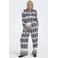 ONLY CARMAKOMA Carhavana Straight Pant Aop casual broek donkerblauw