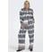 ONLY CARMAKOMA Carhavana Straight Pant Aop Plus Size loose fit broek - donkerblauw