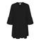 ONLY CARMAKOMA korte blousejurk zwart