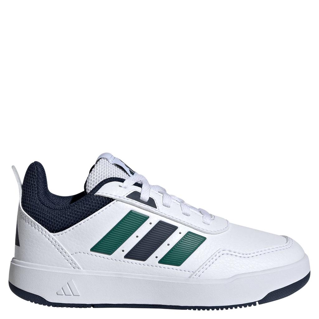 Wit, groen en blauwe jongens en meisjes adidas Sportswear Tensaur Sport imitatieleren leren sneakers 3.0 met veters