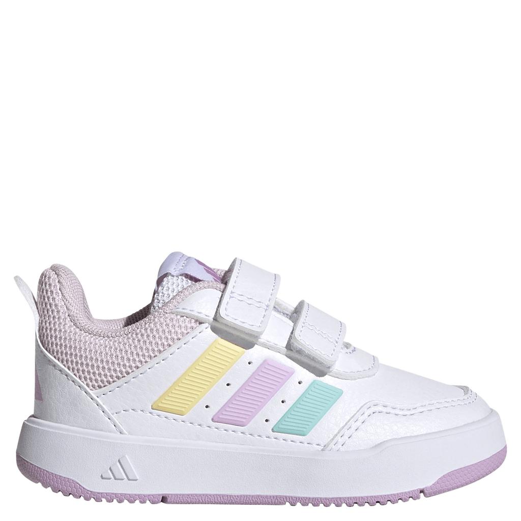 Wit en lichtroze jongens en meisjes adidas Sportswear Tensaur Sport 3.0 sneakers van imitatieleer/voering: mesh/voetbed: eva met klittenband