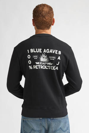 sweater met backprint zwart