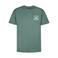 Petrol Industries regular T-shirt met backprint groen
