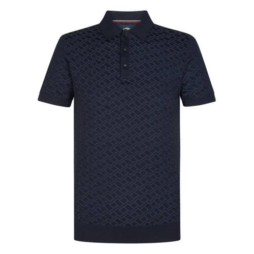 Petrol Industries regular polo donkerblauw afbeelding
