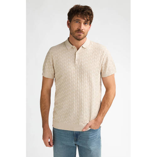 Petrol Industries regular polo ecru afbeelding